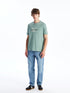 LC Waikiki Crew Neck Short Sleeve Printed Combed Cotton Men's T-shirt